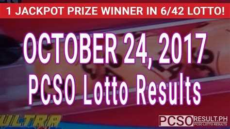 October 24, 2017: PCSO EZ2 Results.
